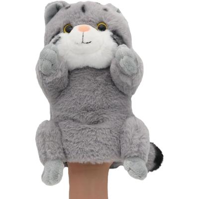 Takeoff Hand Puppet Manul Cat Plush Toy Soft Fabric Educational Plaything