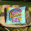 Warm Good Day Cushion Cover Soft Reversible  Durable Pillow Cover  MultiScene Use for Home  Car Daily Comfort