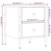 VidaXL Tables de chevet 2pcs chêne marron 40x42x50cm bois d'ingénierie 825992