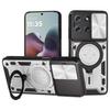 Für Moto Edge 70 Hülle Stoßfeste Armor Slide Kamera Schutz Rückabdeckung für Motorola Edge70 X70 Air Magnetischer Ring Halter Abdeckung