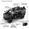 1:32 Conqueror Dongfeng Mengshi Armored Vehicle Diecast Model Alloy Toys Doors Opened Sound Light Pull Back Car Christmas Gifts
