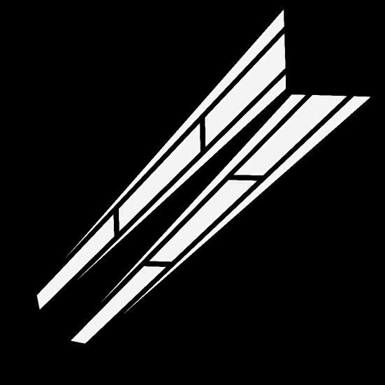 

2шт/набор гоночных спортивных полосок автомобиля капот светоотражающие наклейки декор белый