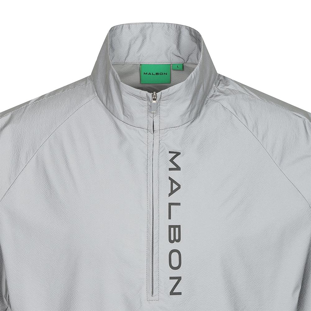 MALBON GOLF Performance Short Sleeve Anorak Light Gray (Man)