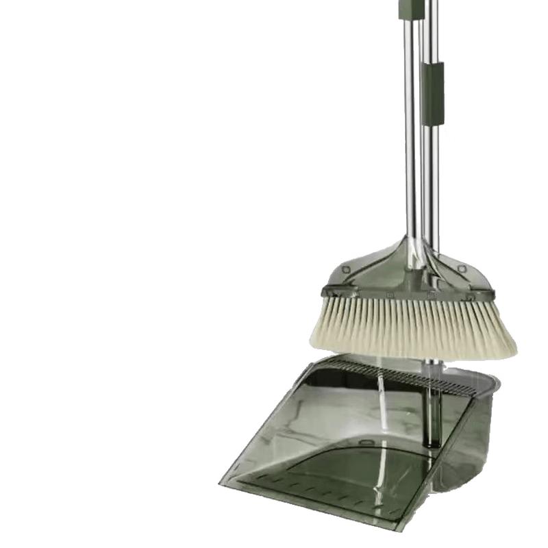 Shuoji Transparent Broom & Dustpan Set