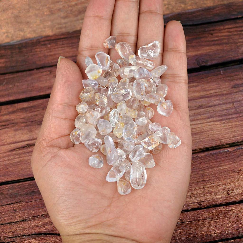 Reiki Crystal Products Natural Clear Quartz Crystal Stone Chips Dust Raw Rough Stone for Vastu Correction, Reiki Healing and Crystal Healing Ston