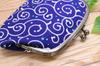 Hergestellt in Verschluss Münze und Accessoire Eltern und Kind Arabeske Marineblau x 17 x Kyosuke, Japan, Geldbörse, Fach, Muster, Blau, 10,5 1,5 cm
