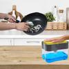 Easy Press Seifenspenderpumpe mit Schwammhalter für den Heim- und Restaurantgebrauch Flüssigseifenspender