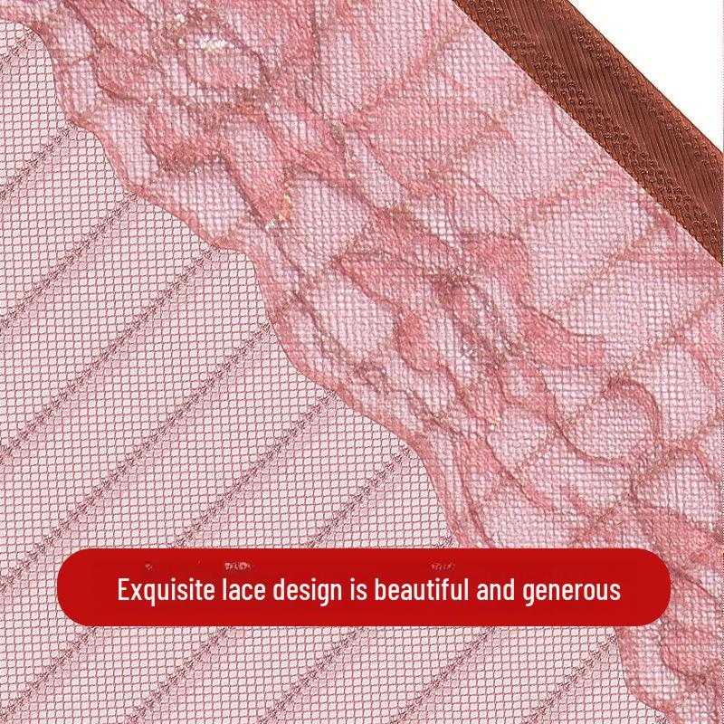 Magnetic Summer Mesh Door Curtain - Stripe Design, No-Drill, Anti-Mosquito with Fasteners
