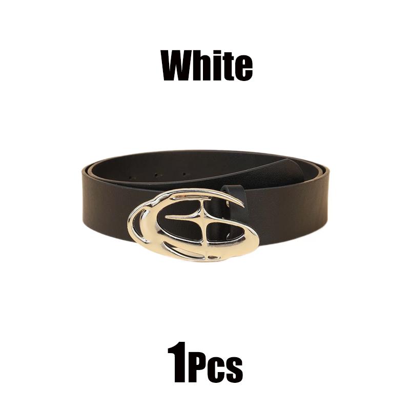 Stylish Oval Cross Metal Buckle Belt Punk Moon Star Design Vintage Gothic Y2k Belt Pu Leather Waistband Jeans Pants Belt Gifts