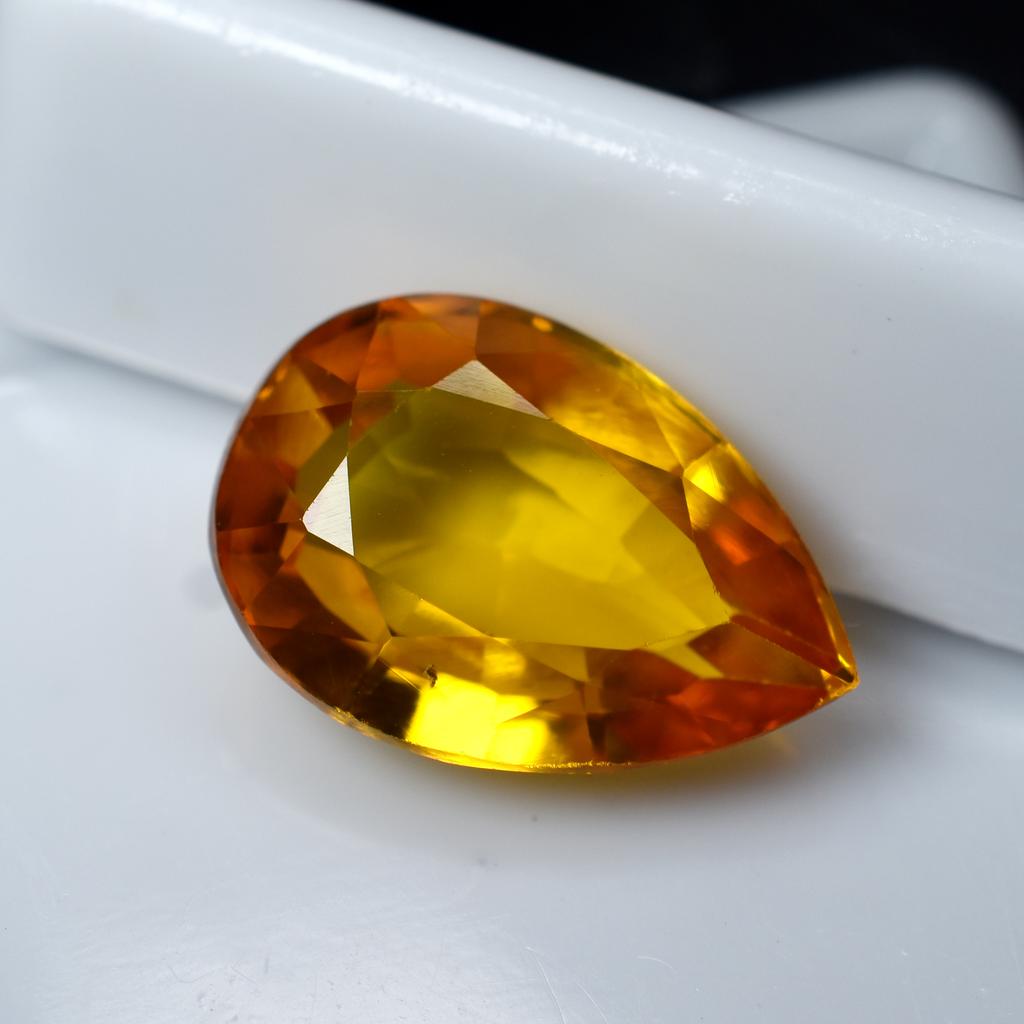 Natural Unique Orange SAPPHIRE Pear Cut 5.80 Ct Jewelry Making Gems