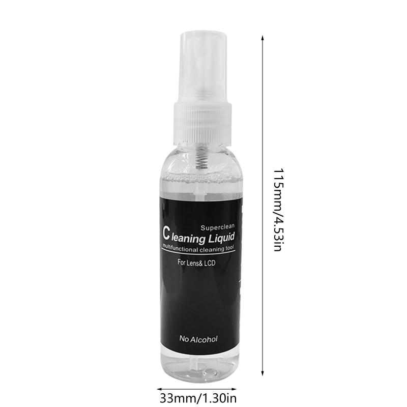Artefato de Limpeza de Tela de Câmera DSLR Spray Limpador de Tela Líquido para Computador Tablet Tela Sensível ao Toque Limpador de Névoa 60ml