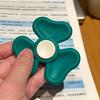 Clover Fidget Spinner Sensory Stone Toy Creative Silicone Textured Worry Rocks Improve Focus Anti-Distraction Finger Toy