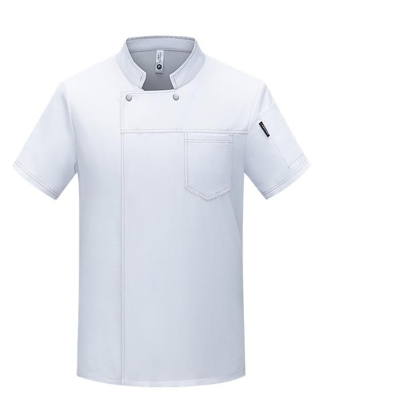 Chef Summer Breathable - Kitchen Uniform Lightweight, Short Sleeve, for Men & Women Cooks, Chefs, Restaurant Staff