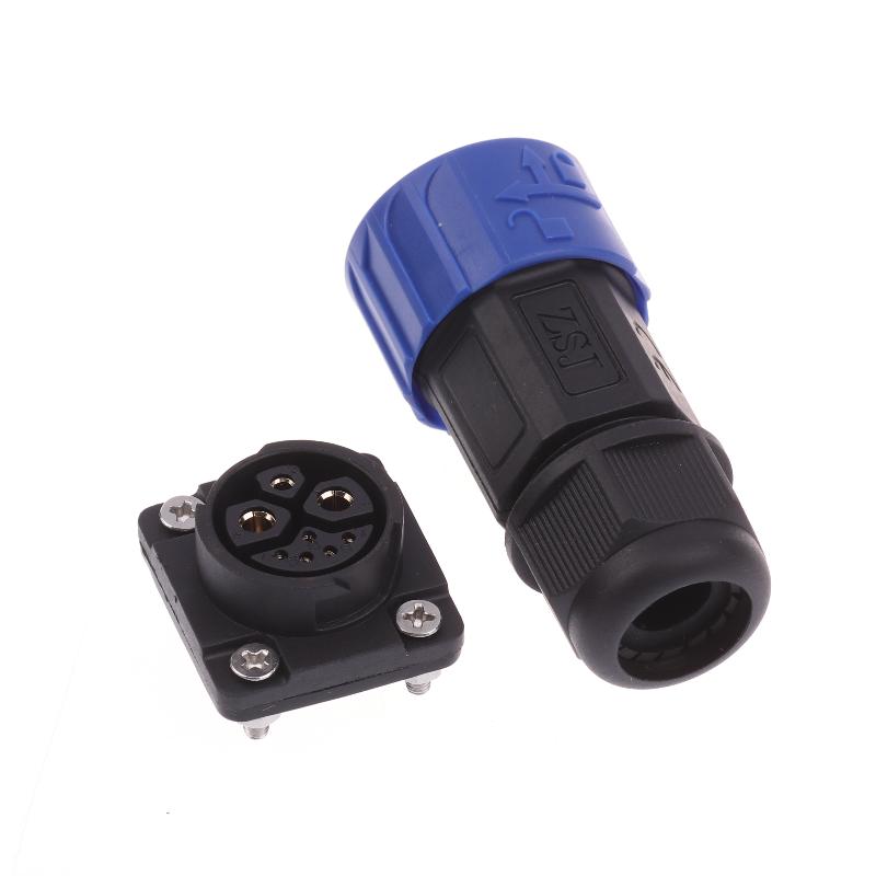 1Pcs 50A Energy Lithium Electric Bicycle Male Female Charging Port M23 2+1+5 Battery Connector Motorcycle Charger Plug Socket