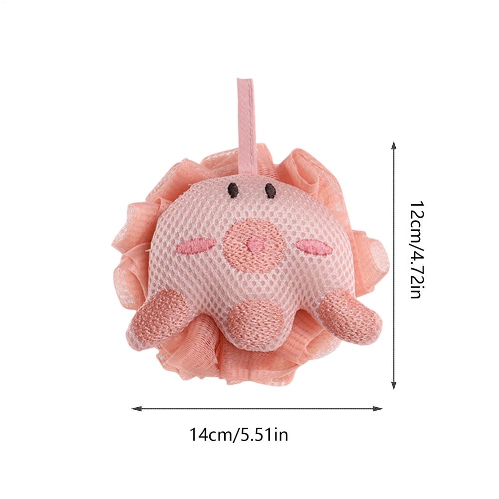 Bath Sponge 1PC Turtle Bath Sponge Ball Cute Reusable Exfoliating Body Scrubber Portable Shower Deep Cleansing Bathing Tool