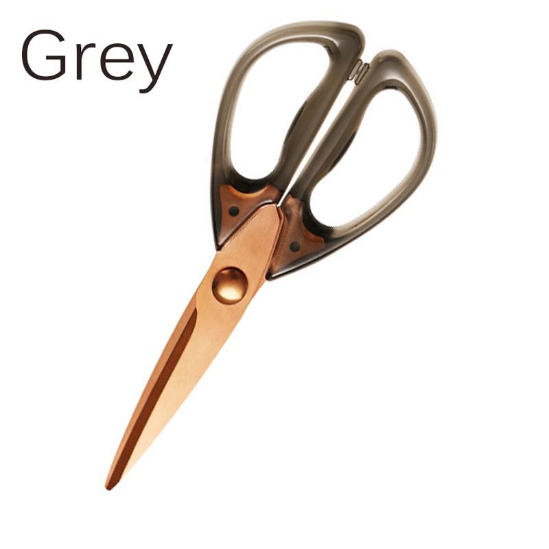 WXCOO Kitchen Scissors Stainless Steel Scissors Food Meat Vegetable Acrylic Handle Household Chicken Bone BBQ Cook Tools