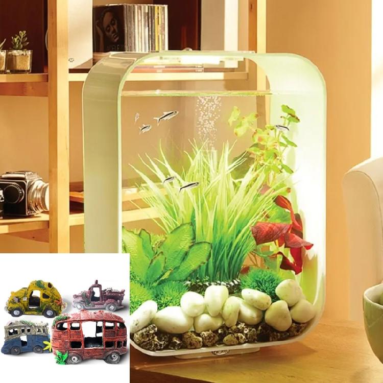 Fish Tanks Car Wreckage Landscaping Decor Simulation Car Wreckage Aquarium Plant