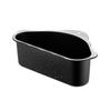 Triangular Kitchen Sink Organizers With Mesh Drain Basket Food Grade Steel Rustproof Design Corner Food Strainer Rack