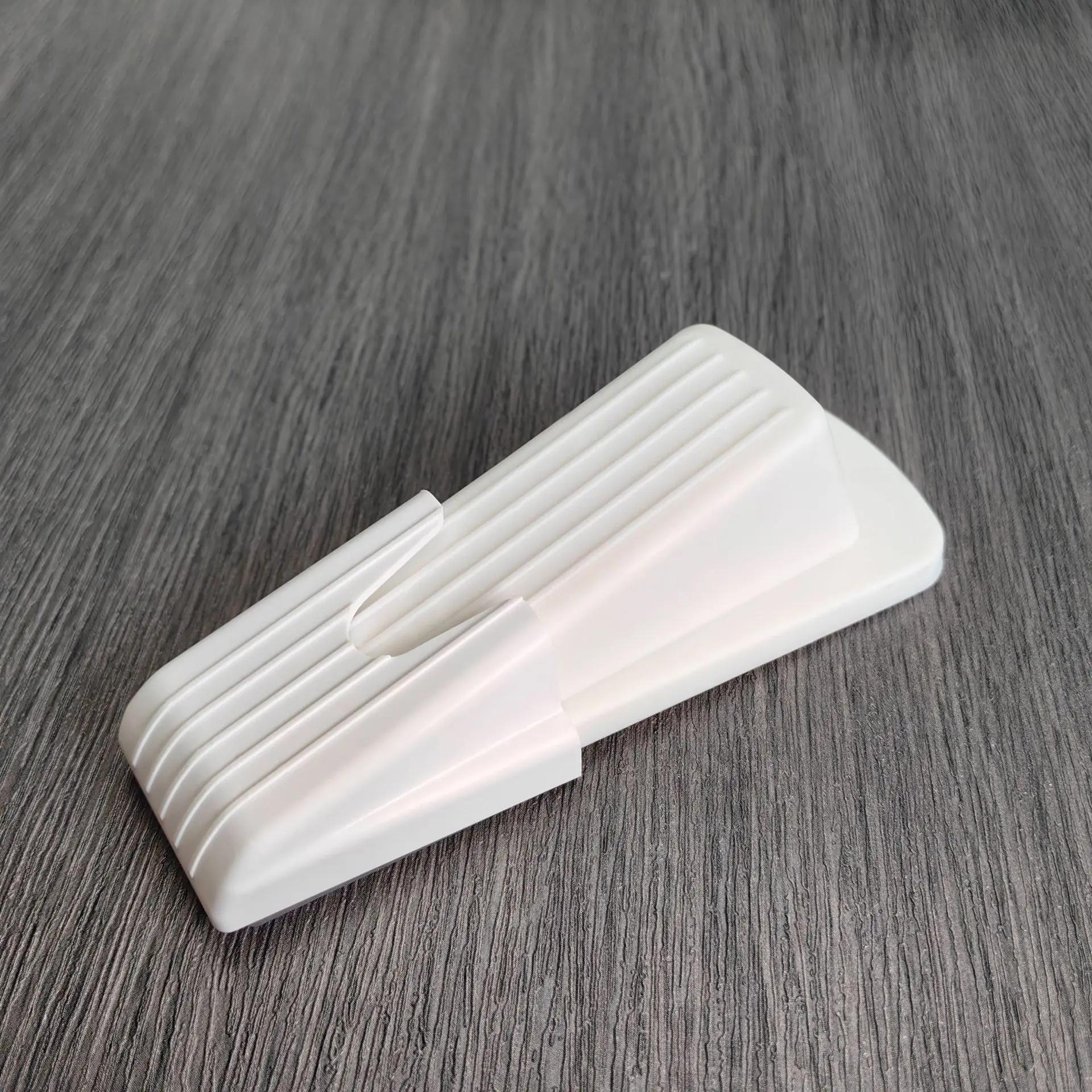 

Silicone Safety Door Stopper with Metal Alloy Rubber Door Stop Wedge Works Quite Hold Heavy Doors Firmly by Non-Skid Base Grip