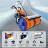 Gasoline Multi-Functional Push Snow Sweeper: Three-in-One Road and Community Snow Shovel & Thrower
