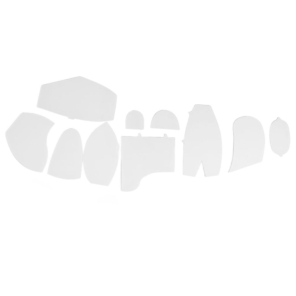 Règles de Gabarit de Quilting Ours Acrylique Précis Robuste Gabarit d'Ours Souvenir Ensemble de Règles pour Débutants DIY S:25.4cm 10in