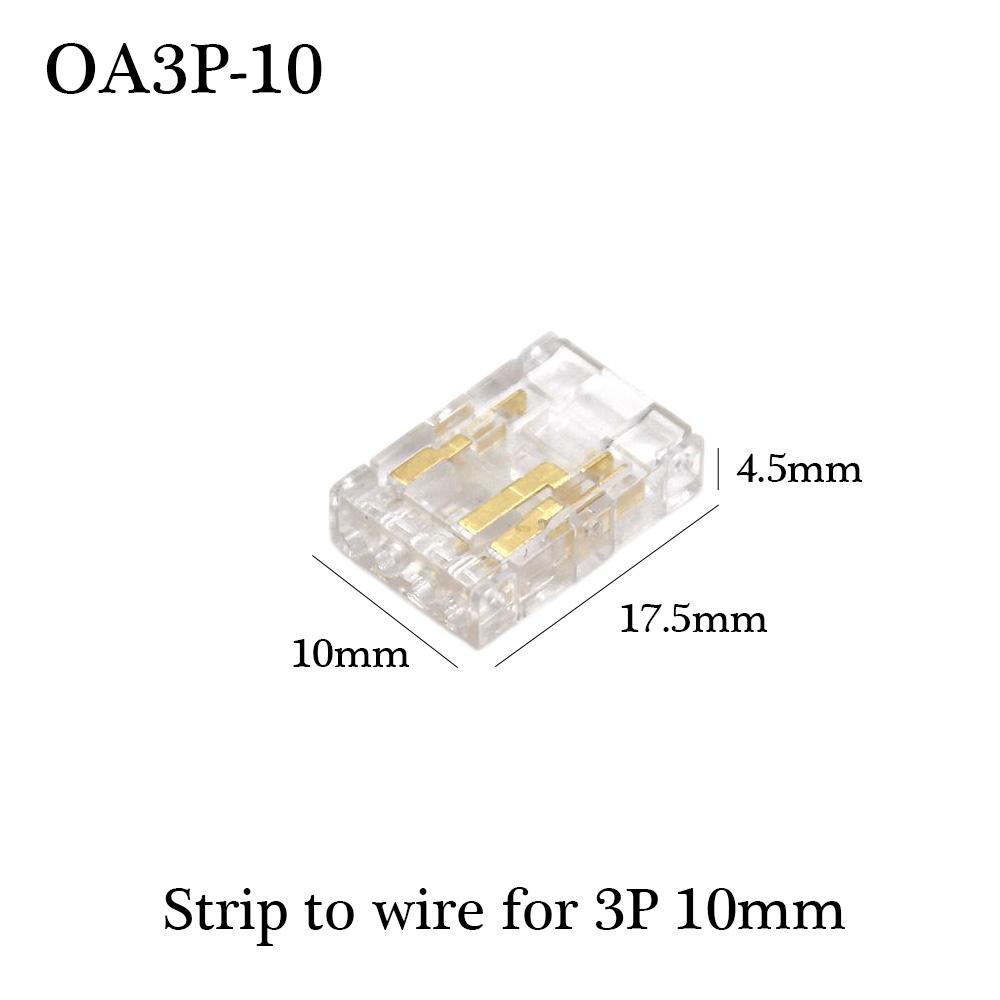 30pcs COB LED Wire Connector Connection Solderless Mini Buckle FCOB RGB CCT LED Strip Lights 2 3 4 Pin No Dark Area Connector