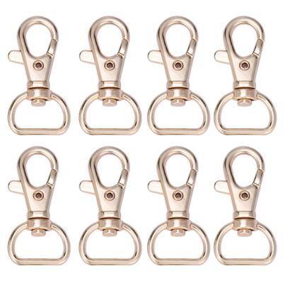 20 Rotating Lever Snaps, Backpack Lever Snaps, Bag Handmade Parts (Inner Diameter 15mm, KC Gold)