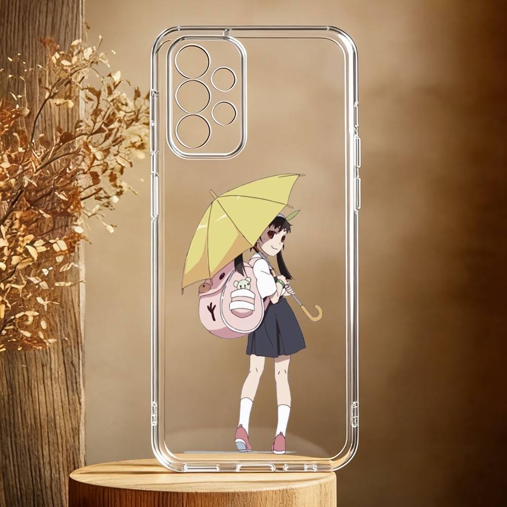 H-Hachikuji Mayoi Cute Phone Case For Samsung Galaxy A71,A70,A52,A51,A40,A30 Transparent Cover