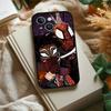 S-Spiderman Punk Style Phone Case For IPhone 1716 15 14 13 Pro Max 11 12 Mini X Xs XR Black Silicone Cover