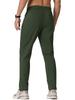 TACVASEN Men's Water-Repellent, Fleece-Lined, Warm Winter Training Jogger Pants, Solid Color, Spring/Autumn, Army Green, Size 2XL