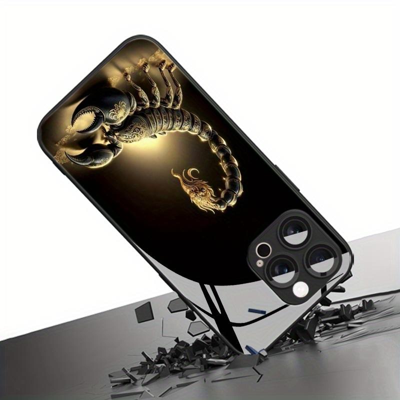 Light Luxury Gold Scorpion Pattern Glass Phone Case for Samsung A07 A26 A36 A56 A16 A24 A405 A25 A15 A04 A34 A54 A24 A05 4G 5G