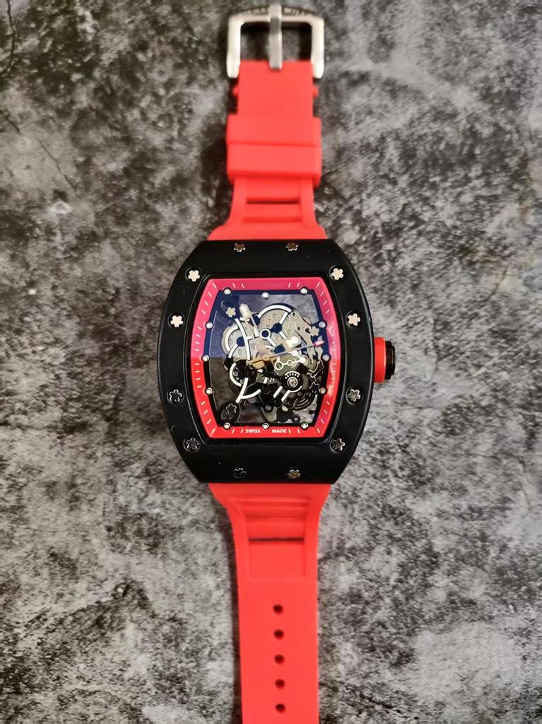 Men's Tonneau Quartz Sports Watch - Double-Sided Hollow Design