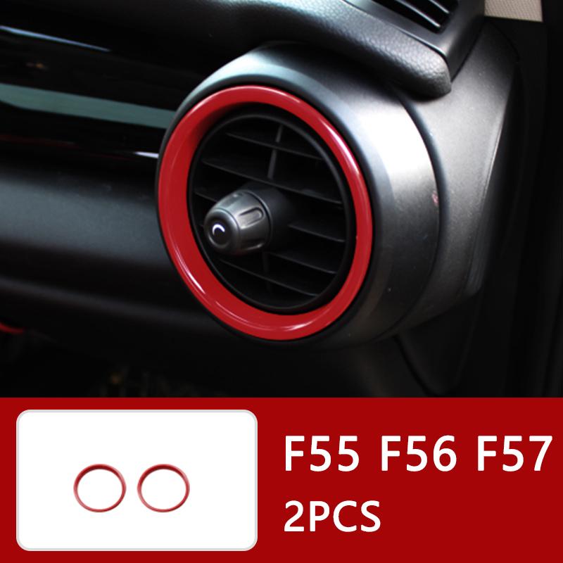 Auto Innenraum ABS Kunststoff Dekorationsabdeckung Roter Modifizierter Aufkleber für BMW MINI Cooper S F54 F55 F56 F57 F60 CLUBMAN Autozubehör