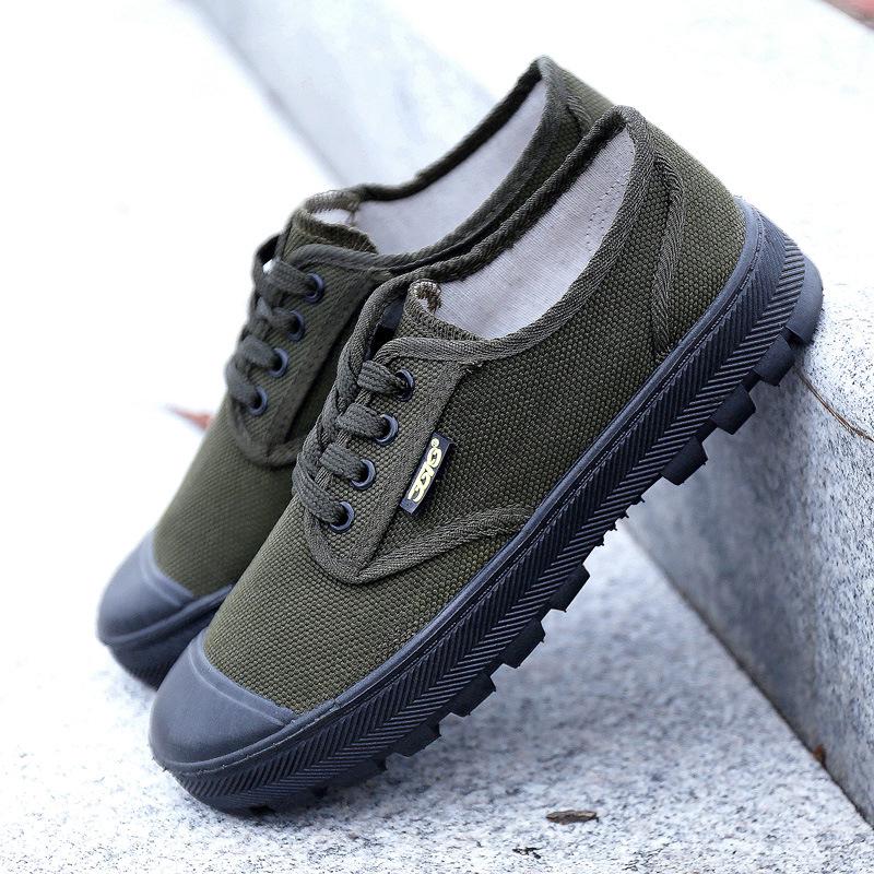 Baustellen Atmungsaktive Low-Top Canvas Arbeitsschuhe