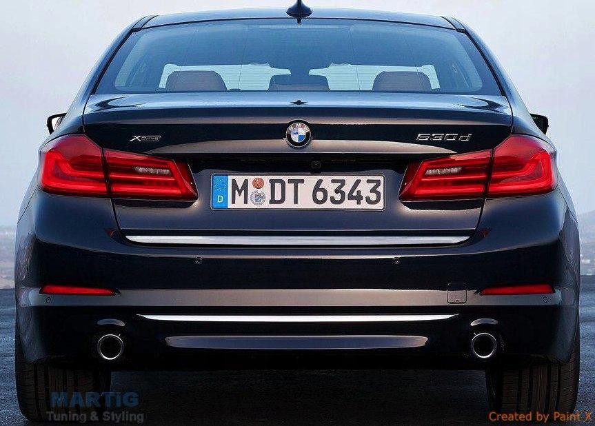 Bmw 5 G30 2016-20 Sedan Limuzyna - Listwa Chrom Chromowana Klapa Bagażnik Tył