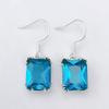 Vintage Multi-Color Gemstone Earrings: European & American Fashion for Women