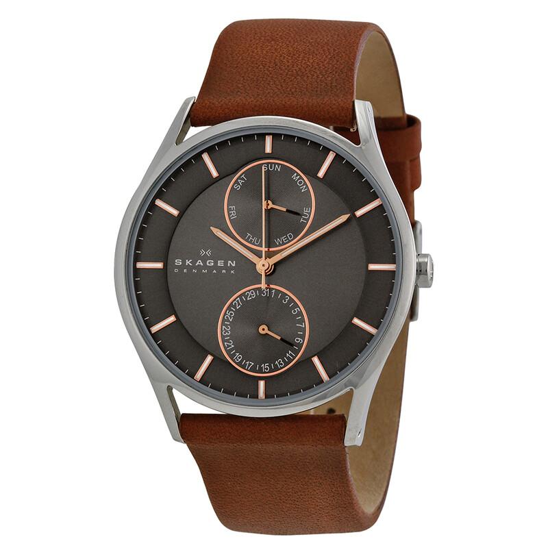 SKAGEN Holst Charcoal Dial Brown Leather Men Watch Women's Quartz Watch Holst Charcoal Dial Brown Leather Men's Watch 6 SKW6086