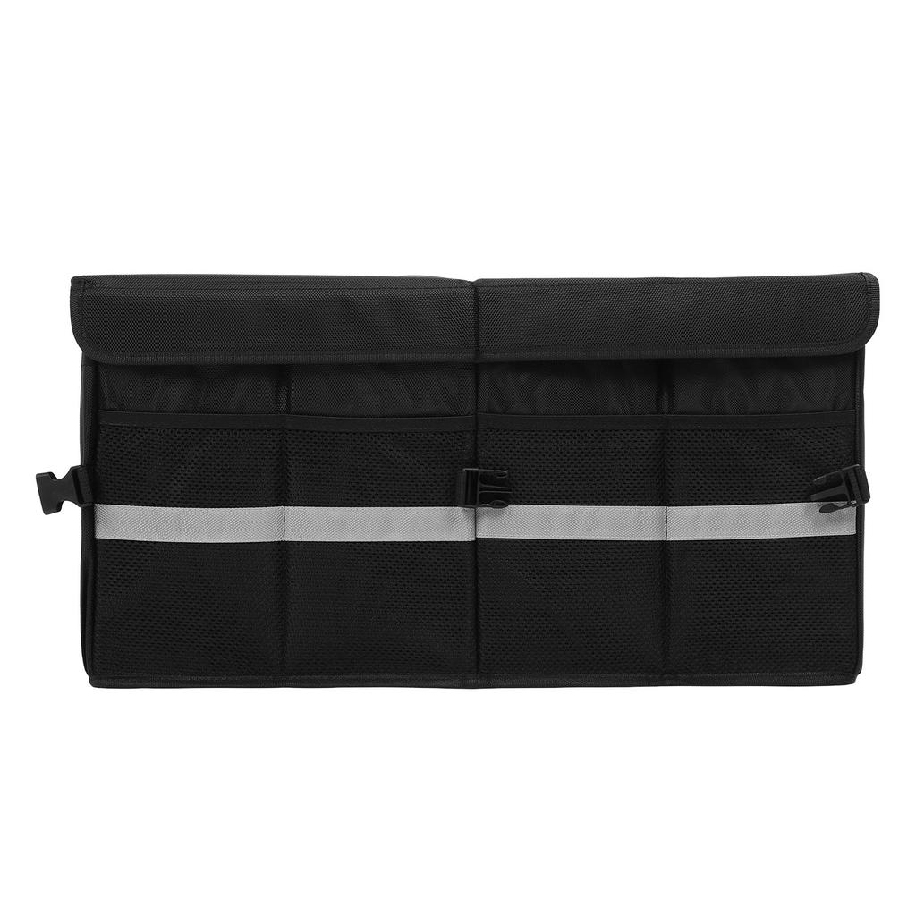 Car Trunk Organizer with Lid 63L Large Capacity Collapsible Cargo Storage Box for Vehicles SUVs