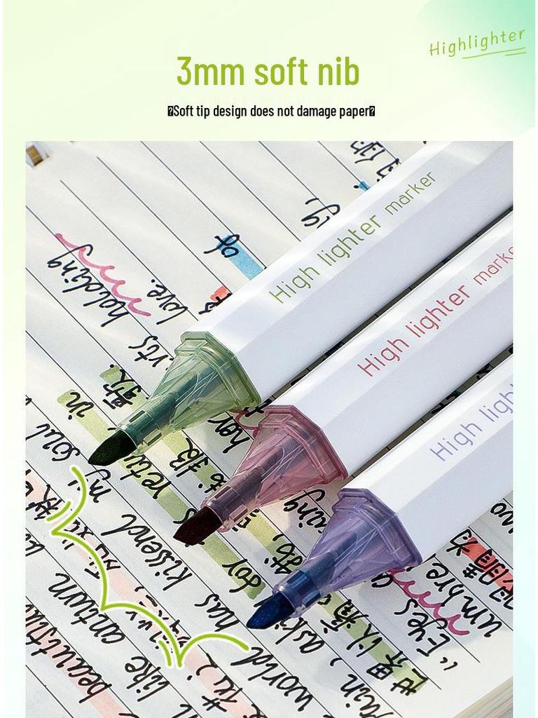 Eye-Protective Highlighters: Fluorescent Marker Pen for Student Planners and Journals