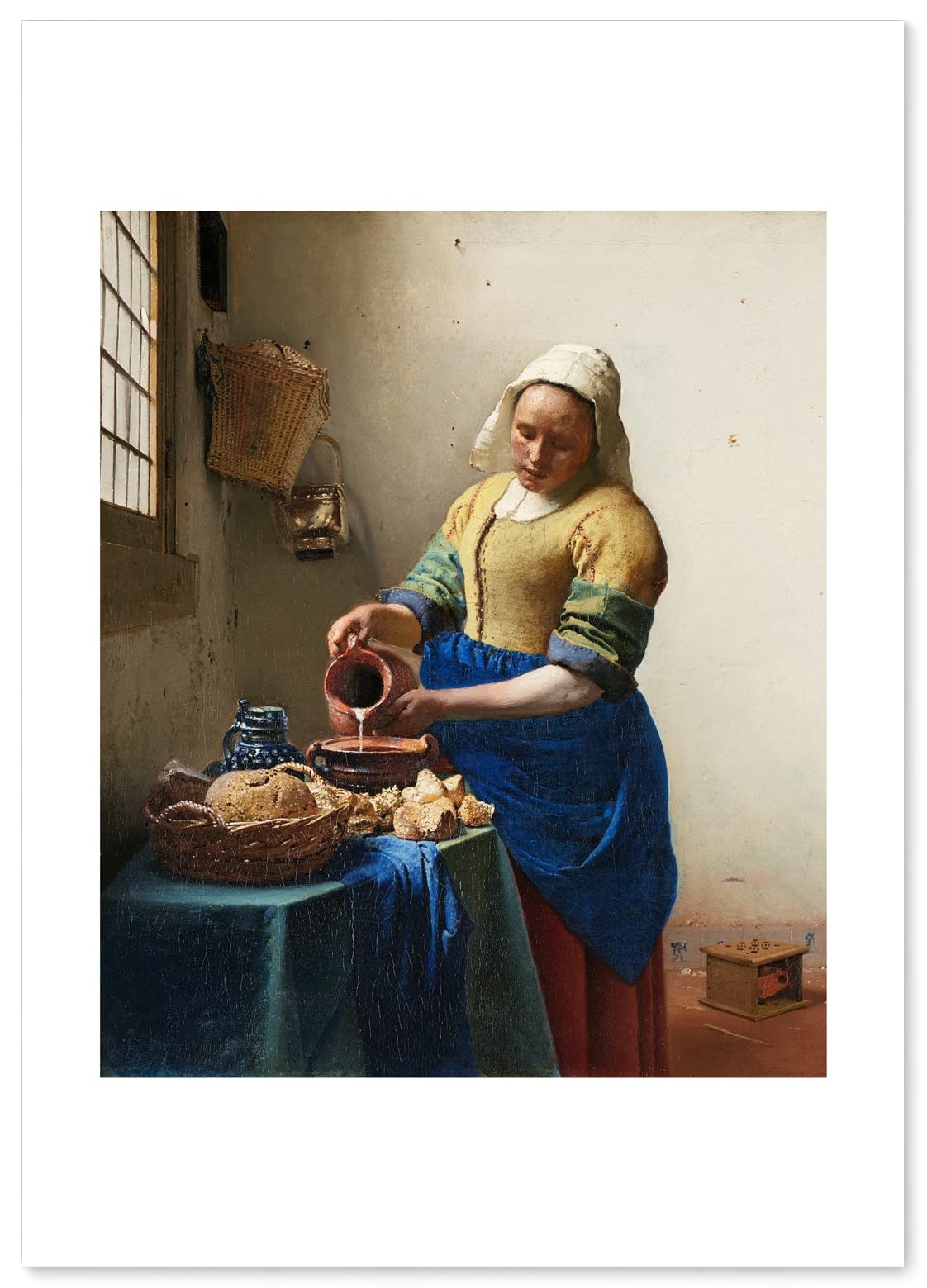 Иоганн Вермеер (Доярка) Плакат, формат А3 (Сделано в японии), Обои для интерьера, Покраска, Художественный плакат