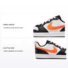 Court Borough Low 2 GS Blanc Noir Orange Chaussures de Sport Enfant Gris Fumée Foncé Orange Total BQ5448-115