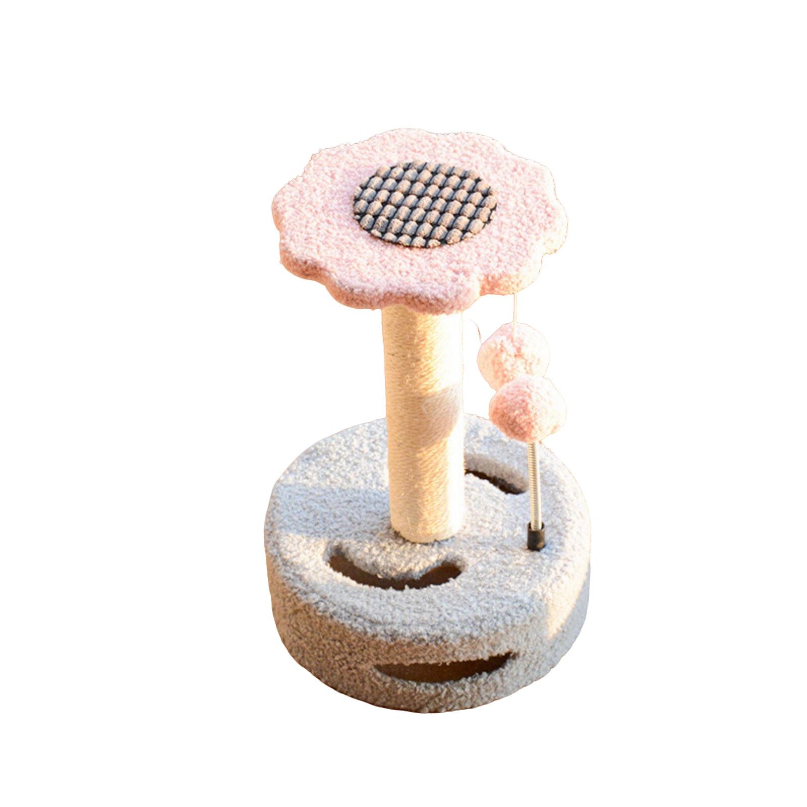 

Scrat-cher With Hanging Toys For Indoor Small Cats,-Climbing Pole For Play Rest one size