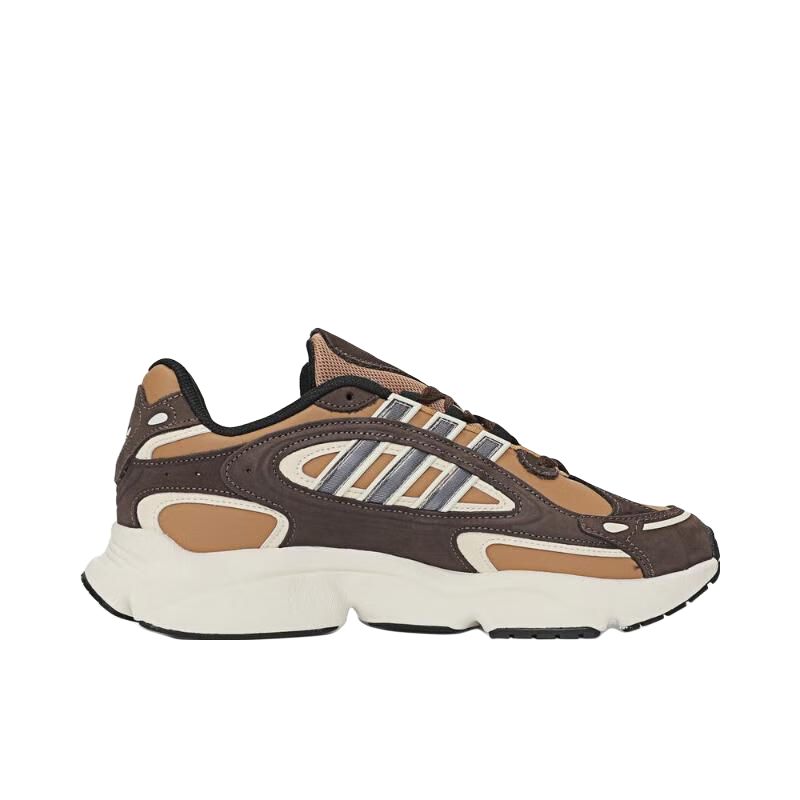 Adidas Originals Ozmillen Comfortable Fashion Slip-Resistant Durable Low-Top Lifestyle Casual Shoes Unisex Casual Shoes Brown JS0553