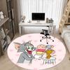 1pc Tom Jerry Office Round Area Rug, Bedroom Living Room Home Decor, Room Deco,  Offic a1016160