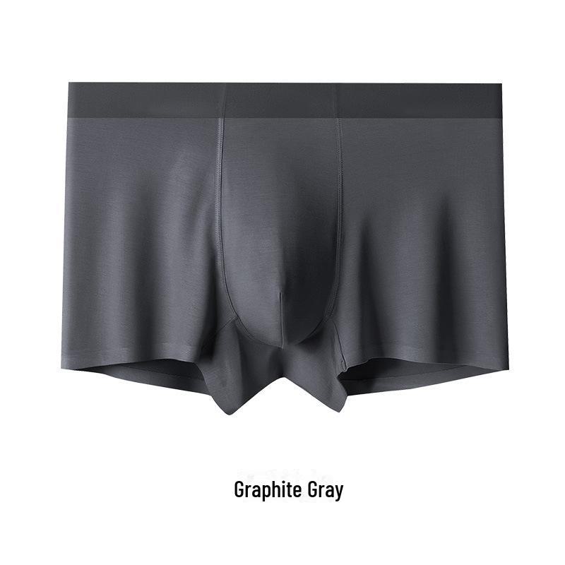 Recycled Fiber Men's Seamless Antibacterial Modal Boxer Briefs - Breathable and High Quality