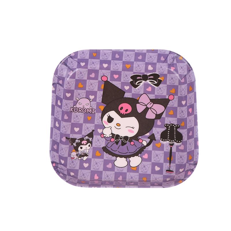

Kawaii Sanrio Hello Kitty Тарелка для ужина Столовая посуда Cinnamoroll Kuromi My Melody Тарелка с фруктами Торт Тарелка с фруктами Поднос для закусок