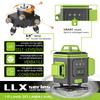 4D 12/16 Line New Green Light Laser Level Portable Self-Leveling Spirit Level 360° Horizontal and Vertical Cross Laser Projector