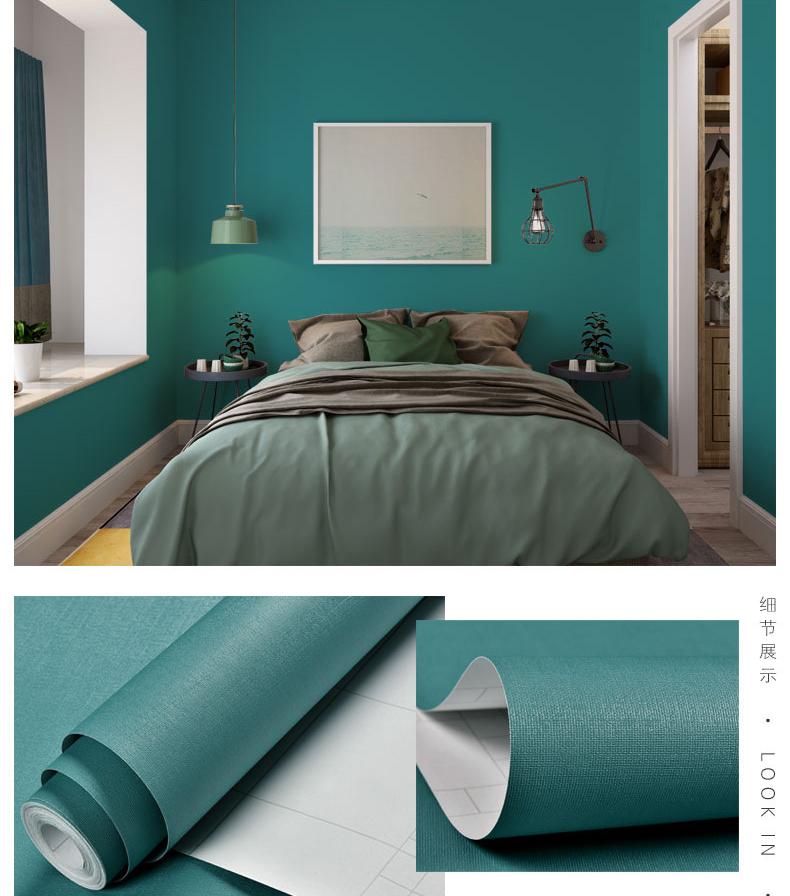 

Solid Color Self-Adhesive Macaron Wallpapers Furnitures Cabinet Renovation Sticker Bedroom Vinyl Film Do-It-Yourself Living Room Home Decor 60CMX1M