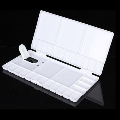 Art Plastic Palette 33 Grids Multi-function Watercolor Paints Empty Box Flip Cover Palette for Art Gouache Acrylic Painting Art Supplies