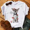 Zogankin Chihuahua Momma Print Dámské tričko Léto Nová móda Tričko Funny Dog Design Krásná dívka Tričko Tričko Femme